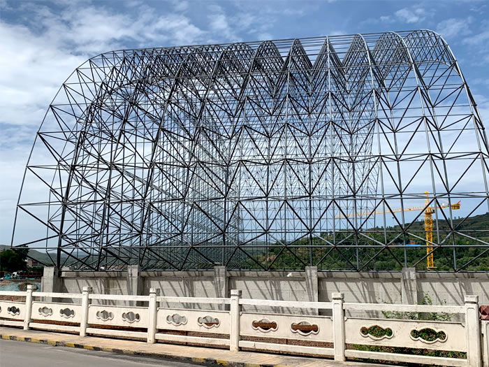 白银山寨矿储煤棚网架