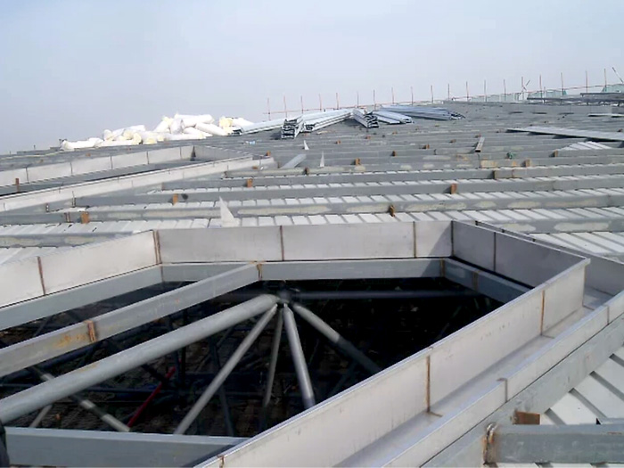 白银安吉县体育馆网架