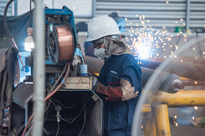 白银网架焊接车间